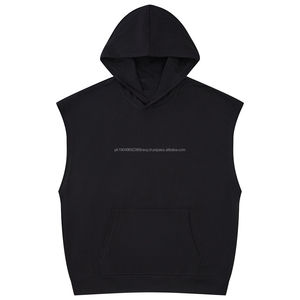 Sweats à capuche personnalisés boxy logo personnalisé sweat à capuche coton 100 épaules tombantes sweat à capuche en éponge française - Product Image 5