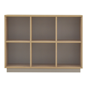 RUR85 Modern Wood <b>Storage</b> Cabinet 6-Cube <b>Open</b> Shelving <b>Unit</b> for Living Room Home Furniture Minimalist Design - Product Image 4