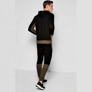 ชุดวอร์มผ้าฝ้ายขนแกะบล็อกสีสำหรับผู้ชาย,ชุดกีฬาสั่งทำ - Product Image 4