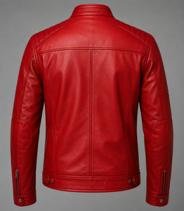 Veste en cuir d'hiver décontractée de qualité supérieure pour hommes, 100% cuir de vache véritable, écologique, logo personnalisé sur le devant, OEM - Product Image 3