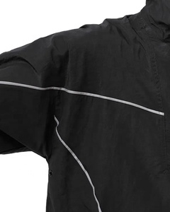Chaqueta con Capucha y Bolsillo Delantero de Nailon Personalizada para Verano, Cortavientos Ligero, Anorak con Bordado, Diseño Reversible Impermeable para Hombre - Product Image 6