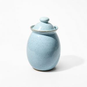Elegant Speckled <b>Kitchen</b> <b>Storage</b> Jar With Dome Lid Secure Closure Space Saving Design Durable Finish Countertop Essential - Product Image 1
