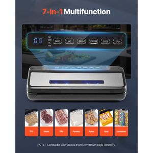 Macchina Sottovuoto Automatica Compatta 80Kpa 120W Potente, Sigillatrice Alimentare Multifunzione 7 in 1, Larghezza Massima Sacchetto 30cm con Sigillatura ad Aria - Product Image 3