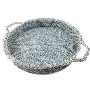 Plateau carré en rotin de style bohème, motif végétal, design flexible, du Vietnam, pour service et décoration intérieure, vente en gros durable - Product Image 2