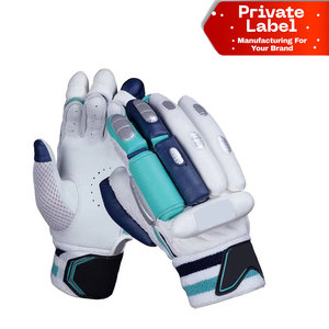 Gants de frappe de cricket en mousse double densité, résistants aux chocs, avec protection en plastique et doigts renforcés au plomb - Product Image 1