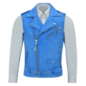 Gilet de moto sans manches en cuir véritable pour homme, en cuir Napa, pour motard, vente en gros, marque privée - Product Image 5