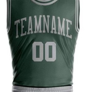 Uniforme de Baloncesto Transpirable de Alta Calidad, Diseños Personalizados, 100% Poliéster, Sin Mangas, Venta al Por Mayor - Product Image 4