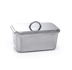 Luxury Pastry Dish Creative Stainless Steel Butter Box Buckle Lid Modern Luxury Design Dishwasher Safe for Kitchen Party <b>Storage</b> - Product Image 2