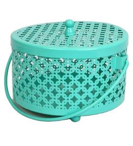 Caja de metal de inspiración vintage, almacenamiento perfecto para cestas de regalo - Product Image 1