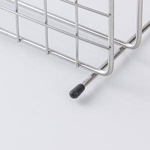 Chrome 2 Tier Wall Mounted Shower Basket <b>Wire</b> <b>Rack</b> Bathroom Storage Holder Rectangular Organizer - Product Image 4