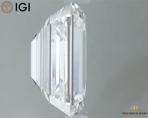 Elegante brillo 3,50 quilates CVD Lab Grown Diamond Emerald Cut 10,19 MM F Color VS1 Claridad IGI Certificado para anillo sorpresa - Product Image 3