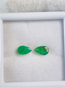Émeraude naturelle de Zambie, taille poire, 2,89 carats, pierre précieuse verte, certifiée IGI, qualité AAA, pour la fabrication de bijoux, polie - Product Image 4