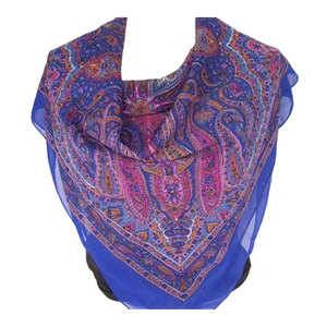 Elegant Poly Chiffon Fashion Scarf Lightweight Soft Sheer <b>Wrap</b> Shawl Stylish Neck <b>Head</b> Scarf for Women Casual Party Travel - Product Image 1