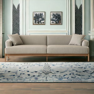 Minimalist Two Seat Upholstered <b>Sofa</b> Best Quality Fabric With Wooden Frame Fabric <b>Cover</b> For Living Room Furniture Hotel Villa - Product Image 5