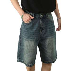 Shorts en jean pour homme, coupe slim vintage, décontractés, confortables, légers, respirants, style streetwear, pour tous les jours - Product Image 3