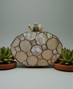 Luxury Crystal Embellished Fan-Shaped Clutch <b>Bag</b> Handmade Flower Crystal <b>Evening</b> Purse Custom Wedding Decoration Gift - Product Image 1