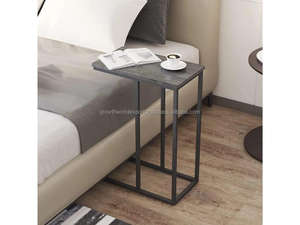 Mesa de Centro Redonda Negra Premium, Mueble Decorativo Elegante para Sala de Estar, Mesa de Pedestal de Diseño Moderno - Product Image 3