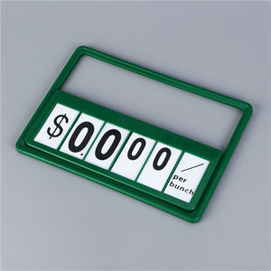 Étiquette de prix en plastique personnalisée pour les aliments réfrigérés en supermarché, affichage de prix multiple, affichage de numéro de prix à bascule - Product Image 5