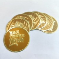 Placas de Identificación Metálicas Grabadas en Relieve, con Logotipo de Marca Personalizado, Montadas con Adhesivo, de Aluminio Cepillado