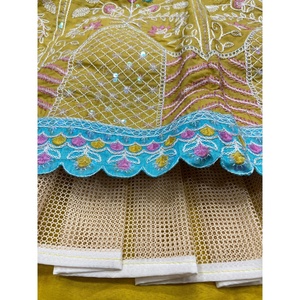ชุด lehenga choli งานปักด้ายหลายงานปาร์ตี้ใน2XL - Product Image 3