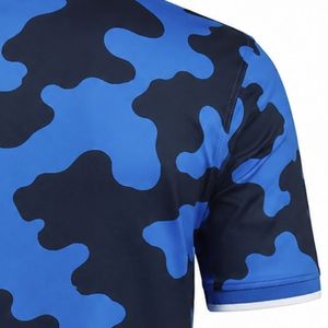 Polo Azul Sublimado para Hombre, Manga Corta, Deportivo, Cómodo, para Golf, Ropa Casual para Entrenamiento al Aire Libre - Product Image 5