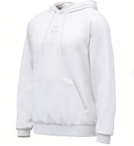 Men's Black Hooded Sweatshirt 100% Cotton Fleece Regular Fit Casual Front Logo Pocket Autumn Wear - Product Image 2