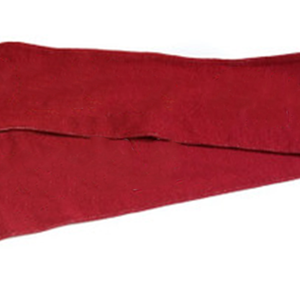 Bufanda Térmica de Punto Jacquard Larga Color Granate y Blanco con Rayas de Doble Cara y Flecos de la Hermandad Delta Sigma Theta, 100% Acrílico - Product Image 3