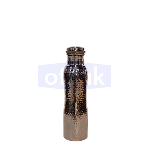 Bouteille d'eau en cuivre martelé de qualité supérieure, écologique, réutilisable, portable, anti-fuite, pour la maison, le bureau, les voyages, cadeau - Product Image 6