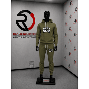 Men Olive Tracksuit Custom Printed <b>Hoodie</b> Jogger Pants Set Casual Streetwear Fleece Sportswear <b>Gym</b> Training Outfit Wholesale Fit - Product Image 3