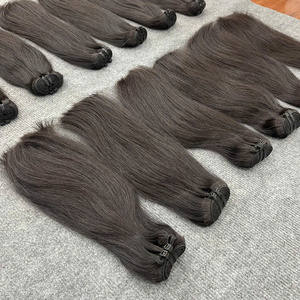 ผมเวียดนามแท้แบบตรงธรรมชาติ  แบบ Double Drawn  ขายดีอันดับต้นๆ  แบบเป็นมัด  ต่อผมแบบ Weft  หนังกำพร้าผมครบ  ราคาขายส่ง - Product Image 3