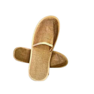 Chaussons d'hôtel en jute de haute qualité, respectueux de l'environnement, pour les équipements hôteliers, exportés dans le monde entier, chaussons de restaurant - Product Image 4