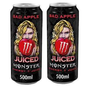Vente en gros de MonsterEnergy saveur Bad Apple, pack de 12 canettes de 500 ml, prix d'usine, boisson énergisante au goût original, approvisionnement en vrac - Product Image 3