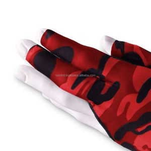 Guante de Billar de Medio Dedo con Camuflaje Rojo, Impresión por Sublimación, Accesorio Deportivo Unisex para Todas las Temporadas - Product Image 6