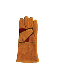 High Quality High Heat Resistance Anti-Cut Anti-Smash Breathable/Comfortable Fleece Lined Golden Cowhide Leather Welding <b>Gloves</b> - Product Image 5