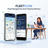 Logiciel de gestion et de suivi de flotte, application mobile de suivi de véhicules, tableau de bord de surveillance des véhicules pour les opérations de transport