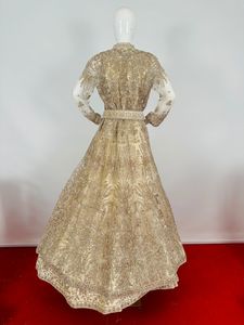 ชุดเดรส salwar สำหรับผู้ใหญ่ชุดเดรสผ้ากำมะหยี่หรูหราเหนือกาลเวลามีการตกแต่งด้วยหินอย่างละเอียด - Product Image 4