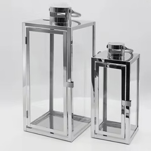 Handmade Stainless Steel Shiny Finished Lantern New Design Luxury Lantern for Home Party Wedding Christmas Decor Made Of Metal - Product Image 3