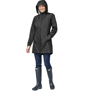 Veste imperméable de haute qualité pour femmes, parka à 3 couches, à capuche, respirante, en nylon, veste technique d'extérieur, logo personnalisé, longue veste de pluie - Product Image 6