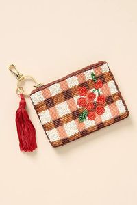 Coin Holder Purse with Thread Design Embroidery Coin Pouch Seed <b>Bead</b> Customized Hand Pouch - Product Image 3