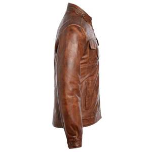 Reasonable Price Breathable Winter Warm Men Leather Jacket Top Seller Casual Wear Leather Winter Jacket For Men's - Product Image 2