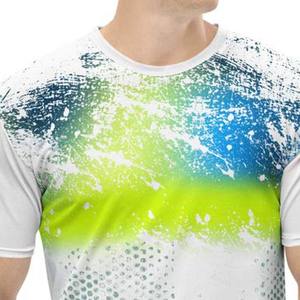Camiseta de Manga Corta para Hombre, Cuello Redondo, con Estampado Sólido, Transpirable, Tejida, 100% Algodón, Casual, Ecológica, de Secado Rápido, Corte Holgado - Product Image 5