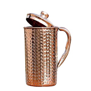 <b>Light</b> Weight Copper Water Jug Slim Profile Copper Water Jug Smooth Finish Copper Water Jug Wholesale Factory Price Item Copper - Product Image 4