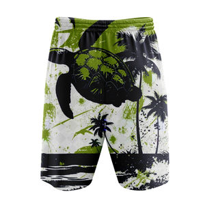 Pantalones Cortos Casuales de Verano para Hombre, Cintura Elástica, Secado Rápido, Anti-UV, Cordón Frontal, Estampado por Sublimación, 100% Poliéster - Product Image 2