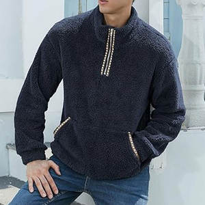 Sudadera con Cierre de Cremallera Personalizada para Hombre, Sudadera de Algodón de Alta Calidad con Bordado 3D y Logotipo - Product Image 2