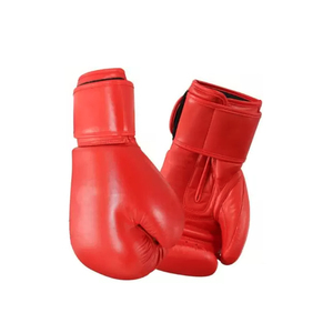 ถุงมือชกมวยหนัง PU คุณภาพสูง สีแดง ปักโลโก้ได้ตามต้องการ สำหรับ MMA ซ้อมมวย ฝึกซ้อมในยิม ราคาขายส่ง รับผลิตแบบ OEM - Product Image 6