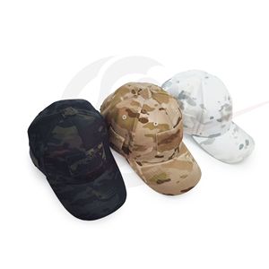 Gorra de Béisbol de Camuflaje Roja y Blanca, Gorra Ajustada de 6 Paneles, Estilo Casual Masculino para Primavera/Verano - Product Image 2
