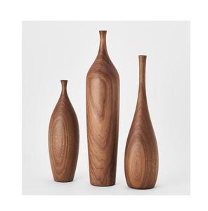 Decoración de Piso Única, Floreros Grandes de Madera, Fabricante de Floreros de Madera de Acacia Hechos a Mano con Nuevo Diseño - Product Image 6