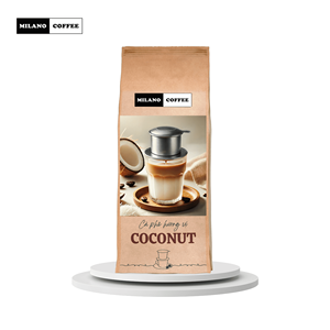 Café Arábica aromático de coco y mantequilla apto para exportación en forma molida-tueste medio para HoReCa y venta al por menor - Product Image 1