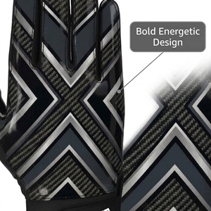 Gants d'entraînement de baseball personnalisés avec sangle de poignet réglable, gants de capture, gants d'entraînement au fielding, dos en maille respirante, pour jeunes et adultes - Product Image 4