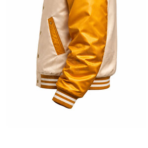 Veste d'hiver streetwear avec logo personnalisé, veste varsity en satin, veste varsity en satin tendance, mode urbaine - Product Image 6